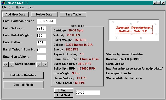 BallCalc Screen shot